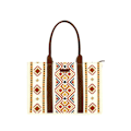 Miniatyrbillede 1 af 5: Wrangler Tote Taske Western Tasker til Kvinder Skuldertaske Boho Aztec Håndtasker NY Warm Yellow L