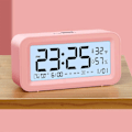 Miniatyrbild 4 av 5: Digital Elektronisk Klocka LED-Display Elektronisk Klocka Stereo Digital Display Snooze Väckarklocka 12/24H Byt Nedräkningstid NUO0430 Pink