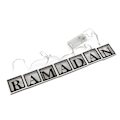 Pikkukuva 2 / 5: 2 Puista Neliön Muotoista Onttoa Ramadan-kirjainta L-ed Valonauha Koriste Ramadan Eid Mubarak Kotisisustukseen