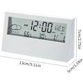 Miniatyrbillede 2 af 7: Indendørs digitalt ur termometer vækkeur LCD ugedag letlæselig kalender påmindelser hjemmevejrovervågning