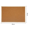 Miniatyrbilde 3 av 5: Sett Kork Oppslagstavle Slitesterk Multifunksjonell Treramme Korktavle for Notater Beskjeder Bilder Memo S