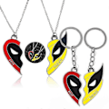 Pikkukuva 1 / 5: Wolverine Deadpool Avaimenperäkaulakoru Miesten Seosriipus Cosplay Avaimenperät Lahja Keyring