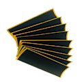 Miniatyrbillede 1 af 5: Fingerboard grip tape 12-pak Sort 38x110 mm Sort 38x110 mm