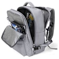 Miniatyrbild 1 av 5: Vattentät Lätt Reseryggsäckar Stor Kapacitet Kvinnors Multifunktionell Resväska USB-Laddning Kvinna Flygbagage Dark grey 43x30x20cm