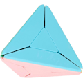 Pikkukuva 1 / 6: Pyramid Speed Cube - ABS-materiaalista valmistettu Pyraminx ilman tarroja | Kannustaa oppimaan taikakuution | Sujuva pyörivä palapeli | Visuaalisesti miellyttävä palapelilelu windmill