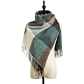Miniatyrbilde 1 av 5: Dame XXL vinter skjerf høst overdimensjonert skulderskjerf dame pledd skjerf poncho lang skjerf kappe 1 myk og komfortabel 70 cm x 180 cm