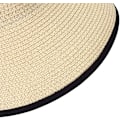 Miniatyrbild 6 av 6: Stor Strandhatt i Halm för Kvinnor, Vikbar Bredbrättad Hatt för Dam, Solskydd, Bucket Hat med Rosett Beige