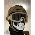 Miniatyrbild 6 av 6: Ghost Mask Dödskalle Balaclava MW2 Skelett Kostym Helhuvud Skidmask Snood Stickad Vindtät för Cykel Skateboard Motorcykel Snowboard Utomhussporter