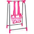 Miniatyrbild 1 av 4: Baby Doll Play Set 5 i 1 Dockor Tillbehör Bundle Dockvagn Dockhög Stol Bouncer Spjälsäng Gunga Dockmöbler Barnkammare Lekset Rollspel (gunga)