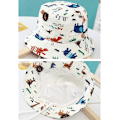 Miniatyrbilde 3 av 6: Justerbar solhatt for barn - pustende strandhatt for gutter og jenter Lion White