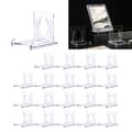 20 set akryl displayställ Transparent ställ Mini mynthållare Transparent 20st-20st