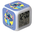 Miniatyrbilde 4 av 5: Stitch Disney Anime Vekkerklokke Voksende Led Fargeskiftende Digitalt Lys Pvc Søt Tegneserie Lilo&stitch Leker for Barn Bursdagsgave 21