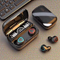 Miniatyrbillede 2 af 5: In-ear hovedtelefoner til alle Samsung Android Iphone trådløse hovedtelefoner Sort