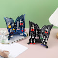 Miniatyrbilde 4 av 5: Øredobber Display Stativ 96 Hull Sommerfuglform Smykke Display Ørepropp Holder Hjem Dekor Forsyninger By Black - Blue