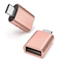 Miniatyrbild 1 av 5: USB C till USB Adapter, 2-pack, USB C Hane till USB3 Hona, Kompatibel med MacBook Pro/Air 2021 iMac iPad Mini 6/Pro, Rosa