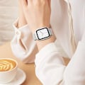 Miniatyrbild 5 av 6: Uppgraderad rem kompatibel med Apple Watch-remmar för kvinnor och män, dubbelt magnetiskt justerbart ersättningsband för iWatch Series Fashion Metal Strap Silver 42/44/45/49mm