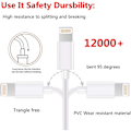 Miniatyrbild 2 av 7: 5X Lightning USB-kabel till Apple för din iPhone, iPad 1m Vit