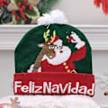Miniatyrbild 1 av 5: 2024 NY LED Julhatt Kreativ Blinkande LED-ljus Stickad Hatt Snögubbe Vinter Varm Färg Stickad Mössa Julklapp 10