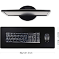 Miniatyrbillede 2 af 7: Gaming Mouse Mat Desk Office Mouse Pad Stor Størrelse Behagelig Mousepad med Glat Kludoverflade, Forbedret Præcision og Hastighed 80x30 Black