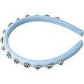 Miniatyrbilde 3 av 5: 1 stk Bryllupshårtilbehør Utsmykket med Rhinestones Hodebånd Barokke Perler Perlekroner Blue