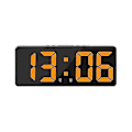 Miniatyrbild 1 av 5: Smart Stor Digital Väggklocka Appkontroll Tid/datum/&ljud Aktivera & Nedräkningsfunktion Steglös Ljusstyrka & Volym Alarm Med Snooze-funktion Yellow