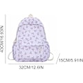 Miniatyrbild 6 av 6: Söt Ryggsäck Estetisk Skolryggsäck - Kawaii Skolväska Blommig Preppy Ryggsäck för Skolflickor Skolväska