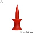 Golftees av plastslott - Alle farger og størrelser - 20 STK/POSE 30mm Red