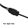 Miniatyrbild 3 av 5: USB till 4-polig Notebookfläktkabel 5V Dator PWM Fläktströmförsörjningskabel 30-100cm 100cm