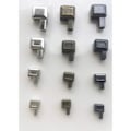 Miniatyrbild 3 av 5: Reparationssats för dragkedjor Metallfästen Stift Dragkedja Topp/Botten Stopp (3 färger) 13 set Dragkedjehållarpluggar för utbytesdragkedjor
