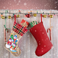 Miniatyrbild 5 av 8: Julstrumpor Diamantmålning Kits för Vuxna Nybörjare, 4 Pack Kamin Hängande Strumpor, DIY Strassmålning Julgransprydnader Snowman