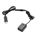 Miniatyrbillede 3 af 3: Np-fw50 Dummy Batteri + DC Power Bank (5v 2a) USB Adapter Kabel Udskiftning Til Ac-pw20 Til Sony Nex-3/5/6/7 Serie A33 A37 A35 A55 A7 A7r A7ii