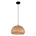 Miniatyrbillede 1 af 5: Belysning Rattan Lampe Håndlavet Bambus Lysekrone Retro Cafe Bar Lounge til Have Restaurant Soveværelse