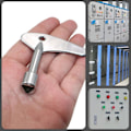 Miniatyrbild 3 av 7: 3 st Inner Triangle Spanner Key Metall Triangulär Nyckel Mätare Box Nyckel Gas Box Nyckel för Gas Vatten El Mätare Box Skåp