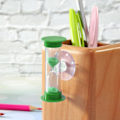 Miniatyrbild 2 av 5: 2 minuters duschtimer sandtimer sugkopp badrum nedräkning timglas inga batterier behövs roligt badtillbehör Green