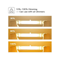 Miniatyrbillede 5 af 5: R7s halogenlampe 118mm 200w 230v halogenstav R7s halogenlampe R7s dæmpbar halogenlampe L