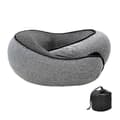 Rese Nackkudde U-formad Memory Foam Nackkuddar Massage Nackkudde Sovande Flygplanskudde Cervikal Hälsovårdskudde dark grey