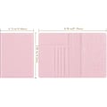 Miniatyrbillede 3 af 6: Læder Rejse Tegnebog Pas Holder Cover Blokering, Læder Kort Etui, Rejse Dokument Organizer Case Pink