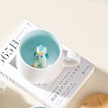 Miniatyrbillede 2 af 6: Gaver til kvinder Sød 3D dyre Kaffe Kops Te Kop Kawaii Ting Sjove Seje Kopper (uden ske og låg)