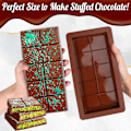 Miniatyrbillede 2 af 5: Dyb Chokoladebar Forme 2 Pak, Store og Tykke Silikone Chokoladebar Forme til Fyldt Bar, Stor Chokolade Candy Bar Form