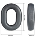 Miniatyrbild 5 av 5: Öronkuddar i memory foam för Backbeat Fit 6100 headset förbättrar ljudupplevelsen Svart