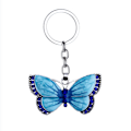 Miniatyrbillede 1 af 5: Nøglering til Piger Kvinder Butterfly Nøglering Krystal Butterfly Vedhæng Nøglering Nøglering Charm Bil Taske Tegnebog Hængende Blue