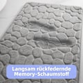 Miniatyrbilde 3 av 5: Baderomsmatte Memory Foam Baderomsmatte Memory Foam Dusjmatte Absorberende Baderomsmatte Baderomsmatte Dusjmatte Dekorativ Dørmatte Sklisikker Matte Fr B