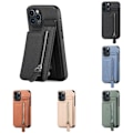 Miniatyrbillede 1 af 5: Læder Kort Holder Magnetisk Tegnebog Telefon Etui iPhone 14 /14 Pro/14 Pro Max, iPhone 13 /13 Pro/13 Pro Max, iPhone, 12 /12 Pro/12Pro Max Sort