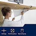 Miniatyrbild 5 av 5: Kabelhanteringsnät - Kabelhantering under skrivbord - Flexibel kabelränna under skrivbord Vit A