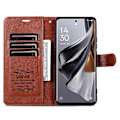 Miniatyrbillede 2 af 5: AZNS For Oppo Find X8 Pro 5G Etui Anti-Ridse PU Læder Stativ Tegnebog Telefon Cover - Brun Multicolor Brown