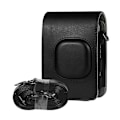 Miniatyrbild 1 av 5: Kameraväska för Mini LiPlay PU-läder Skydd med axelrem Shadow black