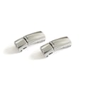 Miniatyrbillede 3 af 4: 2 stk Lazy Magnetiske Metal Snorspænder Snøreløse Snorspænder Knapper Børn Voksne - SNNGV Silver