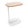 C-formet Sidebord Frittstående Salongbord Log White