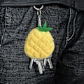 Miniatyrbillede 2 af 8: Møntpung Lille Tegnebog Plys Frugt Møntpung, Lille Blød Møntpung, Plys Taske Vedhæng, Slidstærk, Multifunktionel, Moderigtig, Passer til Kort, Nøgle Pineapple