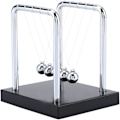 Miniatyrbillede 1 af 5: Newtons pendul, klassisk kuglependul, 5 kugler, fysik dekoration